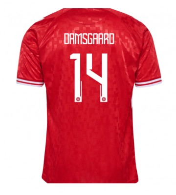 Danmark Mikkel Damsgaard #14 Replika Hjemmebanetrøje EM 2024 Kortærmet